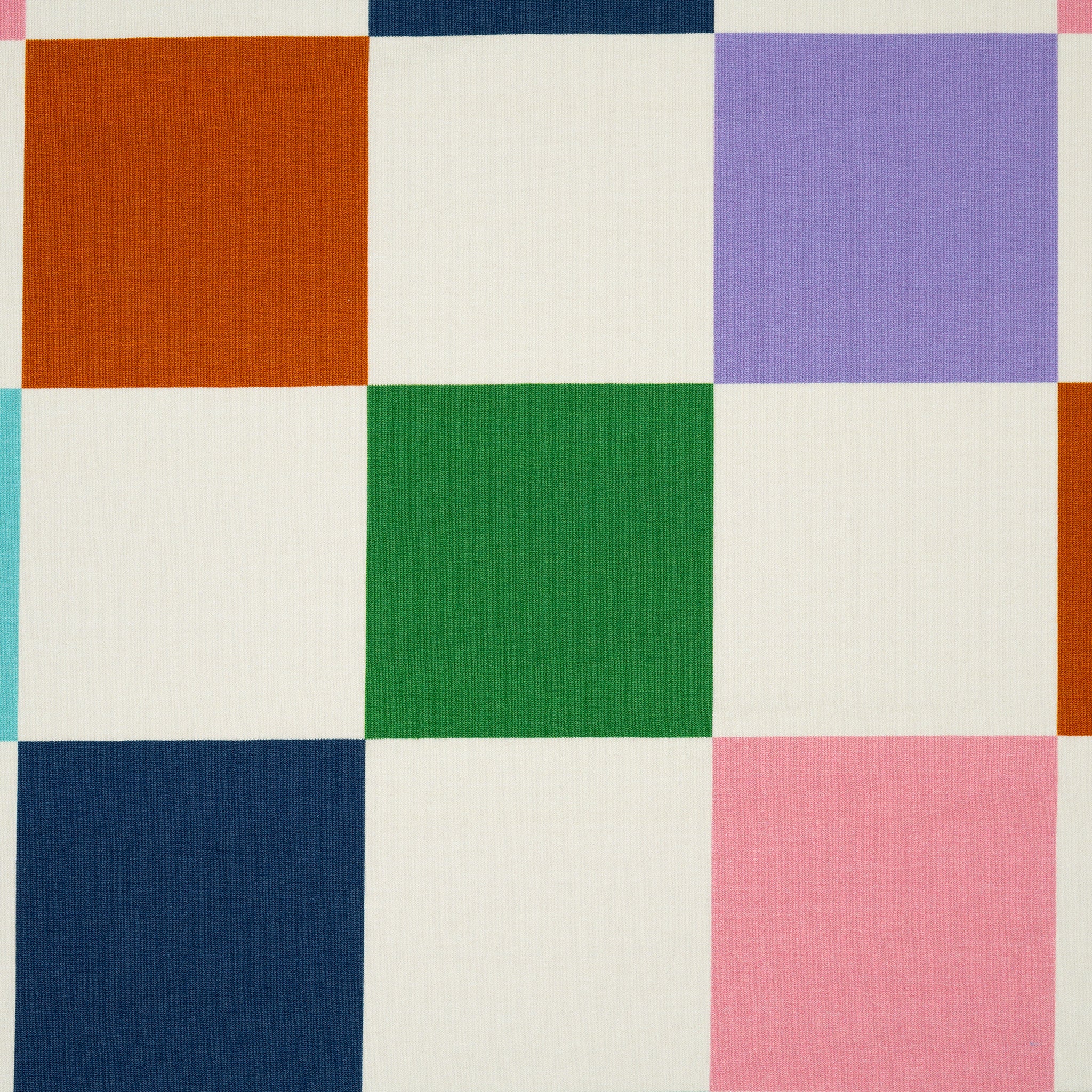 Bio French Terry Hamburger Liebe Al Lago Coperto Braun Blau | Stoffwerk