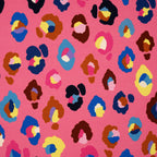 Bio French Terry Hamburger Liebe Gleam Glamouflage Pink