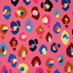 Bio French Terry Hamburger Liebe Gleam Glamouflage Pink