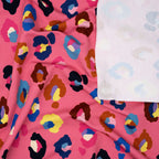 Bio French Terry Hamburger Liebe Gleam Glamouflage Pink