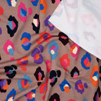 Bio French Terry Hamburger Liebe Gleam Glamouflage Taupe