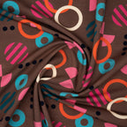 Bio French Terry Hamburger Liebe Gleam Playshape Dunkeltaupe