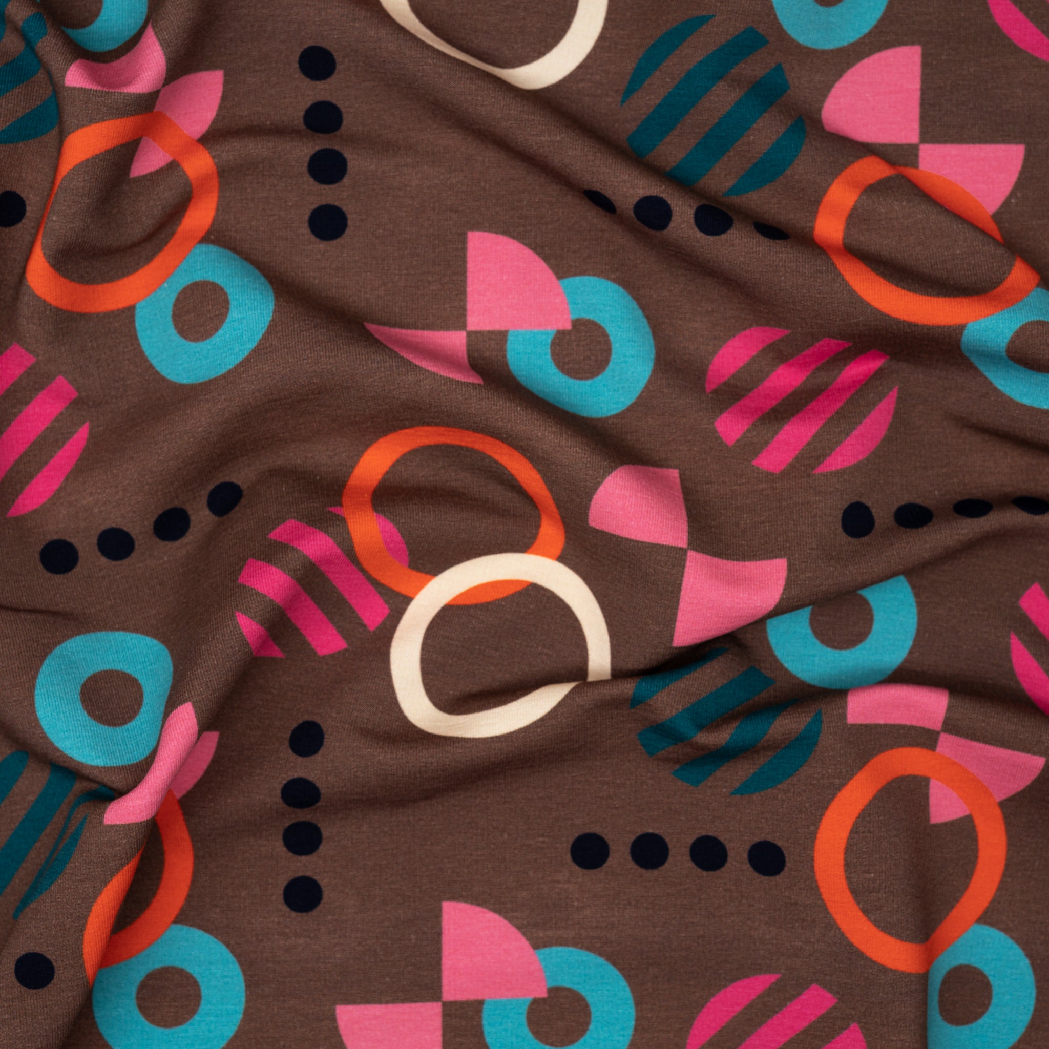 Bio French Terry Hamburger Liebe Gleam Playshape Dunkeltaupe