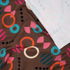 Bio French Terry Hamburger Liebe Gleam Playshape Dunkeltaupe | Stoffwerk