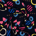 Bio French Terry Hamburger Liebe Gleam Playshape Nachtblau