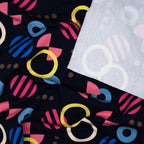 Bio French Terry Hamburger Liebe Gleam Playshape Nachtblau