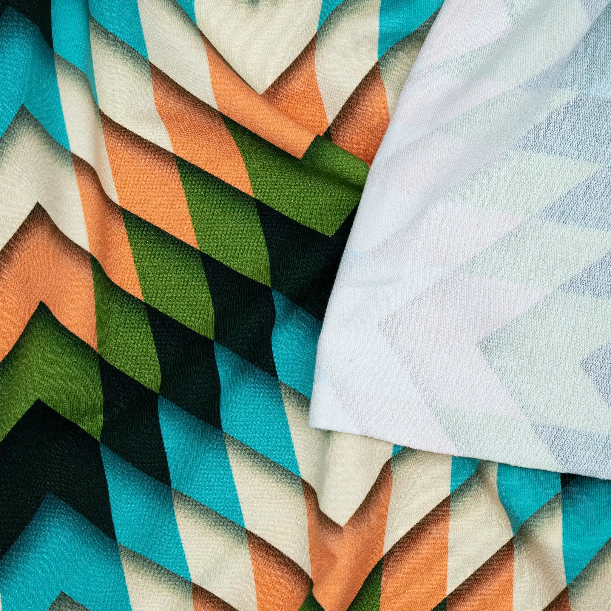 Bio French Terry Hamburger Liebe Western Fairy Tales Homecoming Grün Eisblau