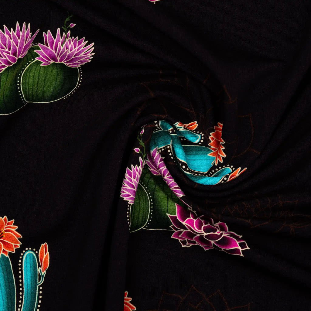 Bio French Terry Hamburger Liebe Western Fairy Tales Prairie Blossom Bordeaux