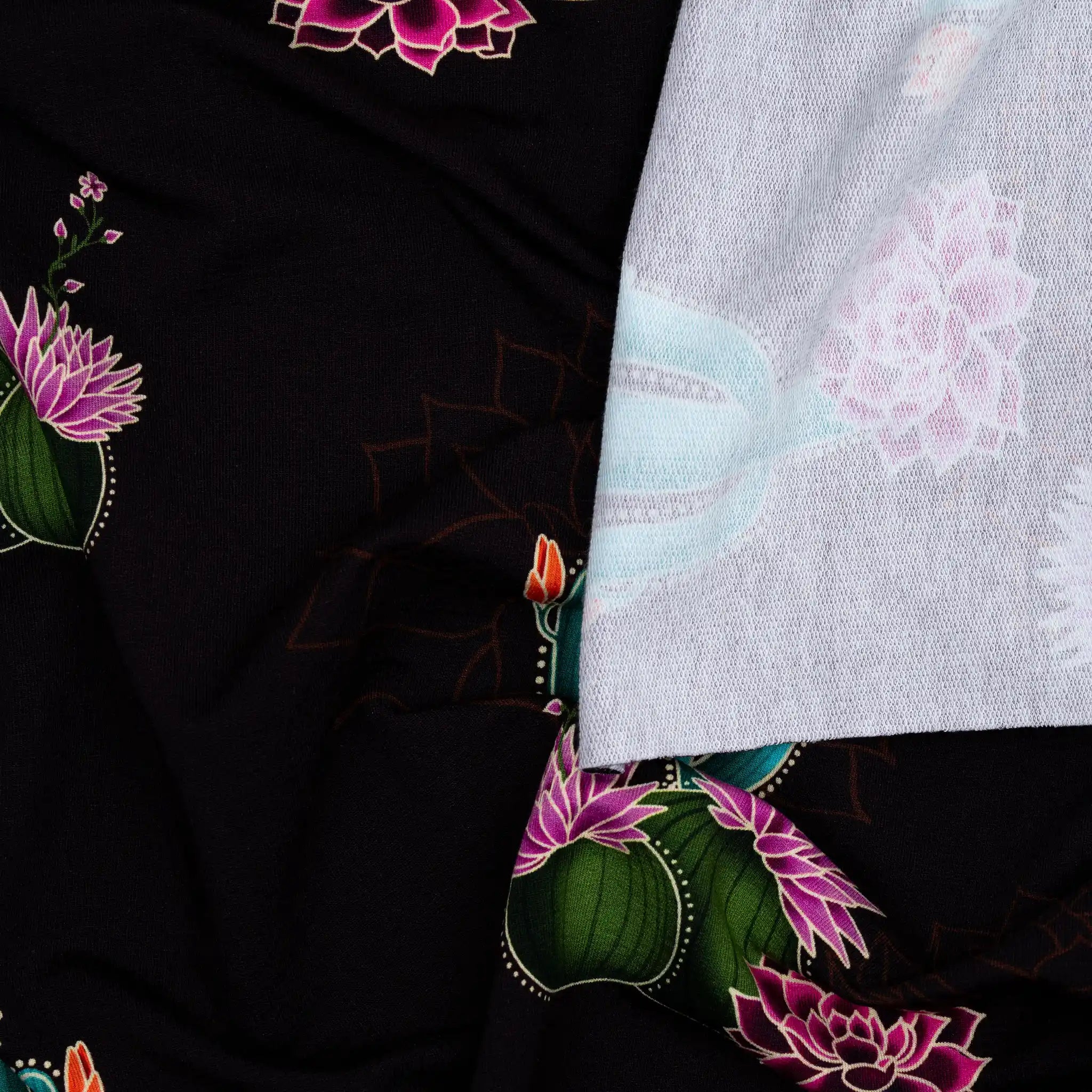 Bio French Terry Hamburger Liebe Western Fairy Tales Prairie Blossom Bordeaux