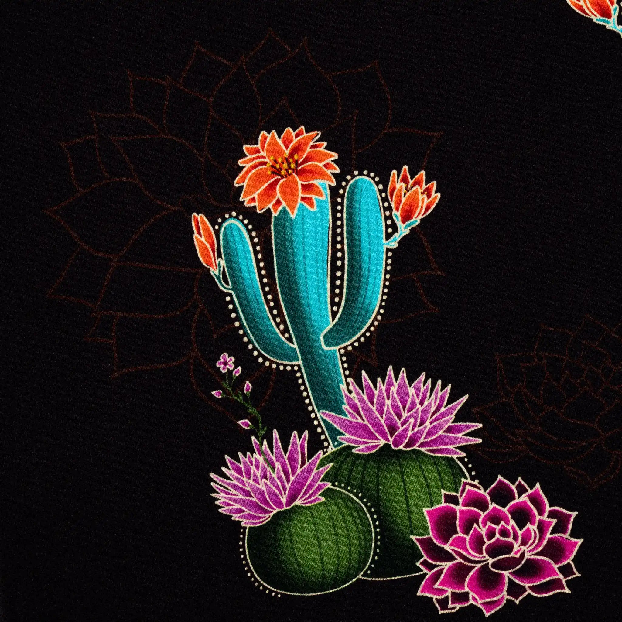 Bio French Terry Hamburger Liebe Western Fairy Tales Prairie Blossom Bordeaux