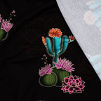 Bio French Terry Hamburger Liebe Western Fairy Tales Prairie Blossom Bordeaux | Stoffwerk