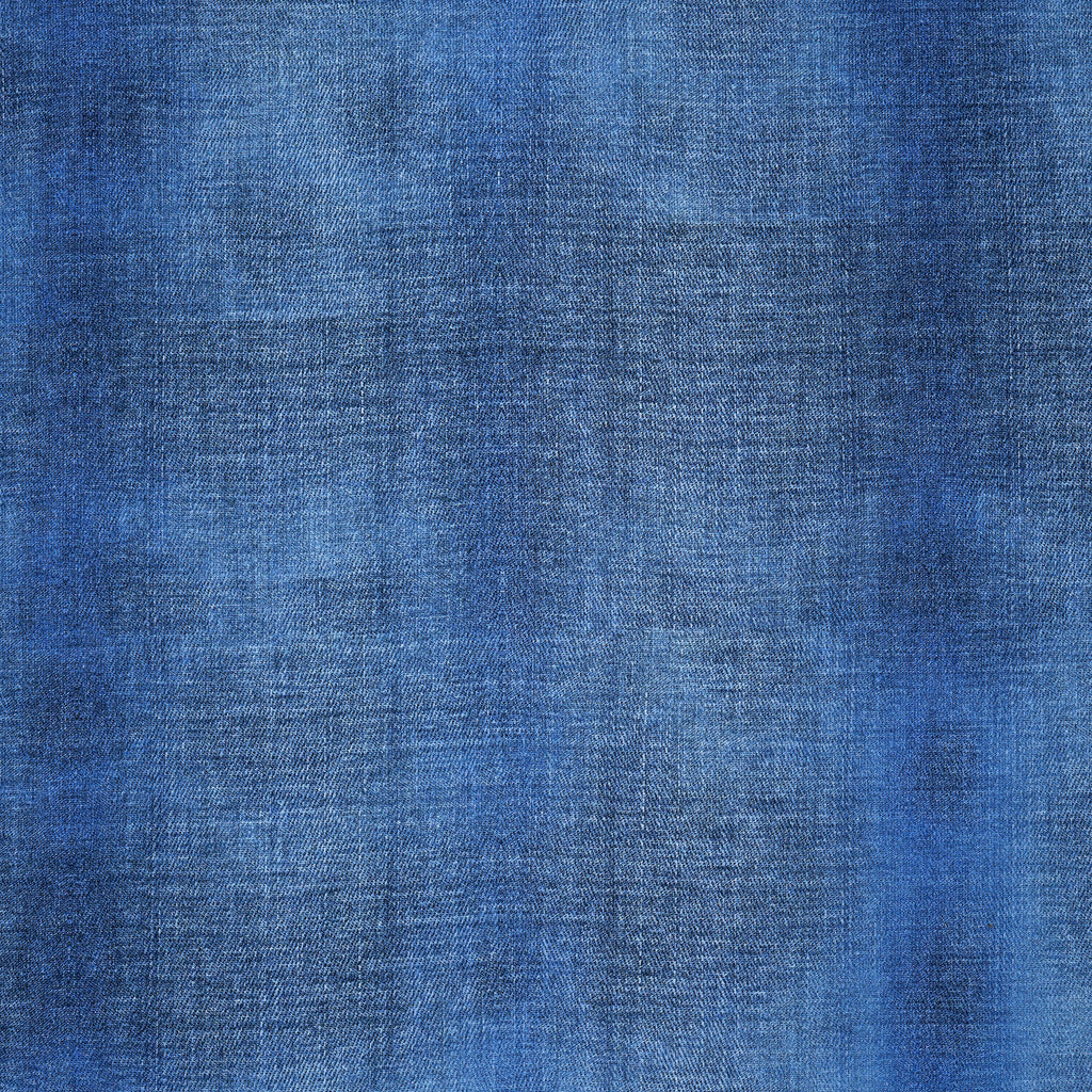 Bio French Terry Jeans-Optik Dunkelblau