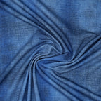 Bio French Terry Jeans-Optik Dunkelblau | Stoffwerk