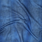 Bio French Terry Jeans-Optik Dunkelblau | Stoffwerk
