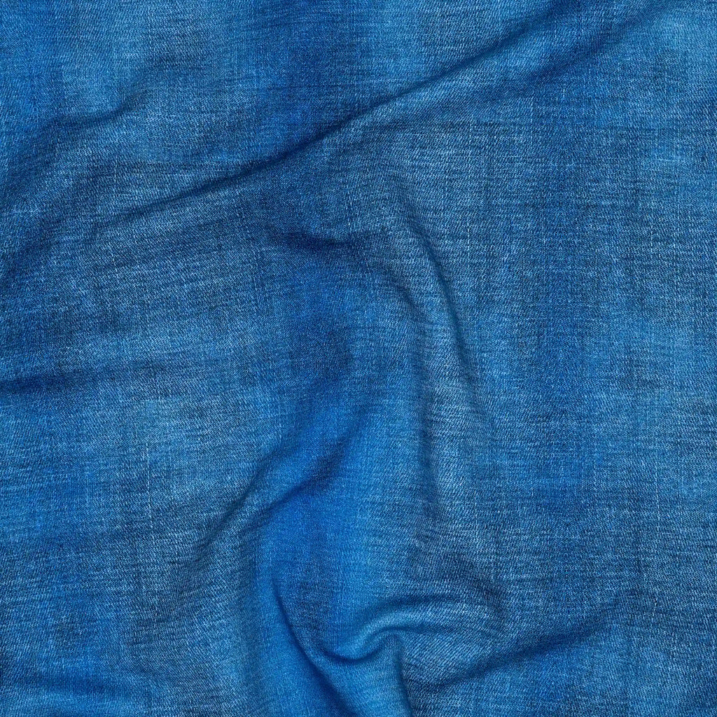 Bio French Terry Jeans-Optik Dunkelblau