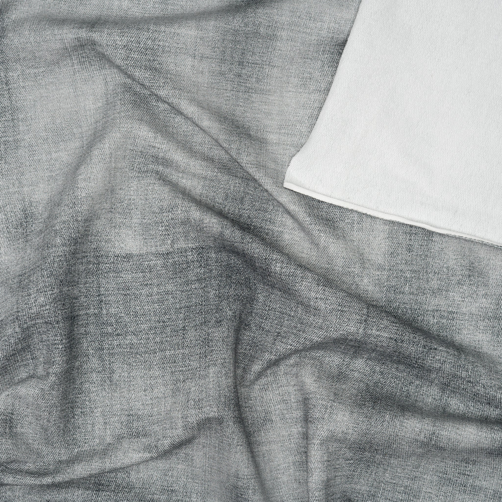Bio French Terry Jeans-Optik Dunkelgrau | Stoffwerk