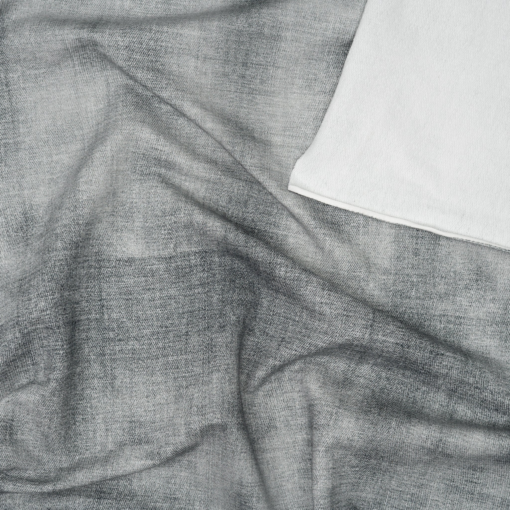 Bio French Terry Jeans-Optik Dunkelgrau | Stoffwerk
