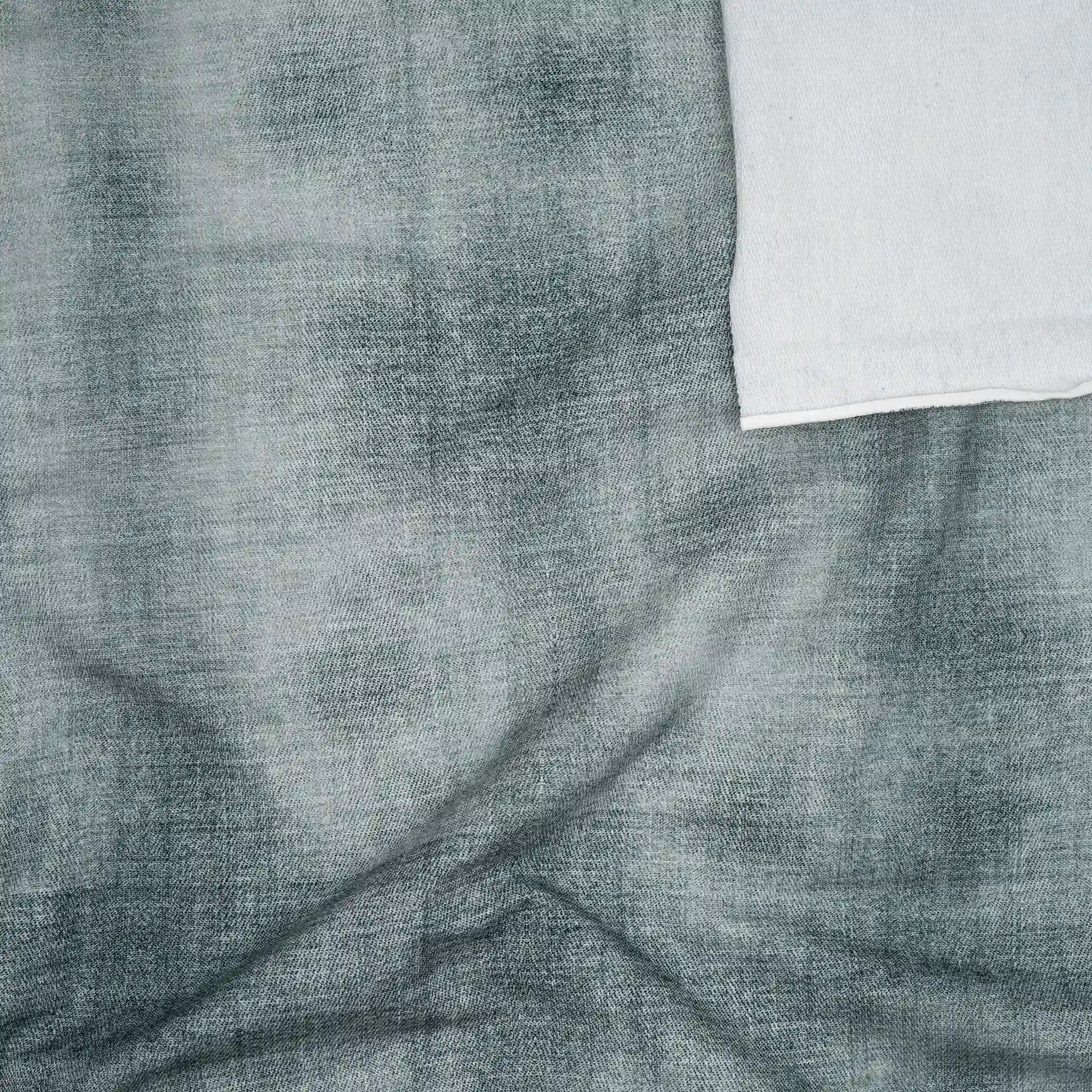 Bio French Terry Jeans-Optik Dunkelgrau