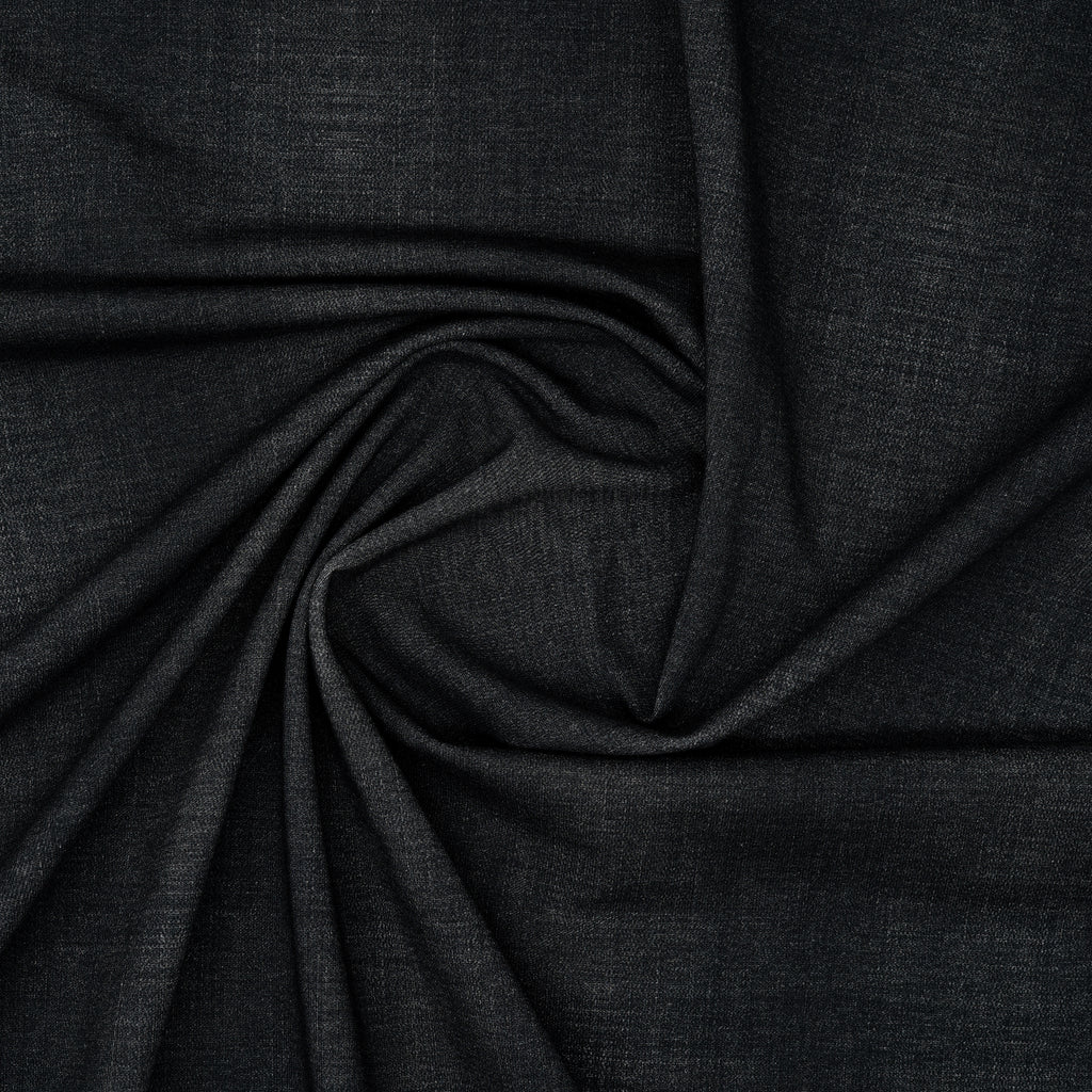 Bio French Terry Jeans-Optik Schwarz | Stoffwerk