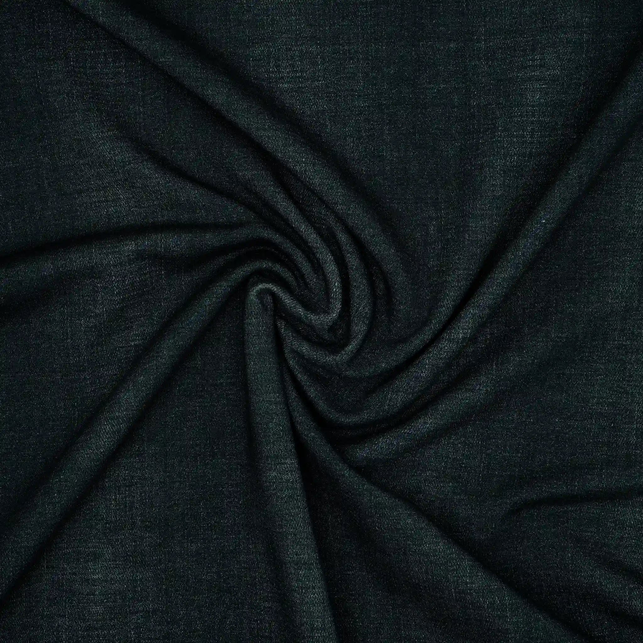 Bio French Terry Jeans-Optik Schwarz