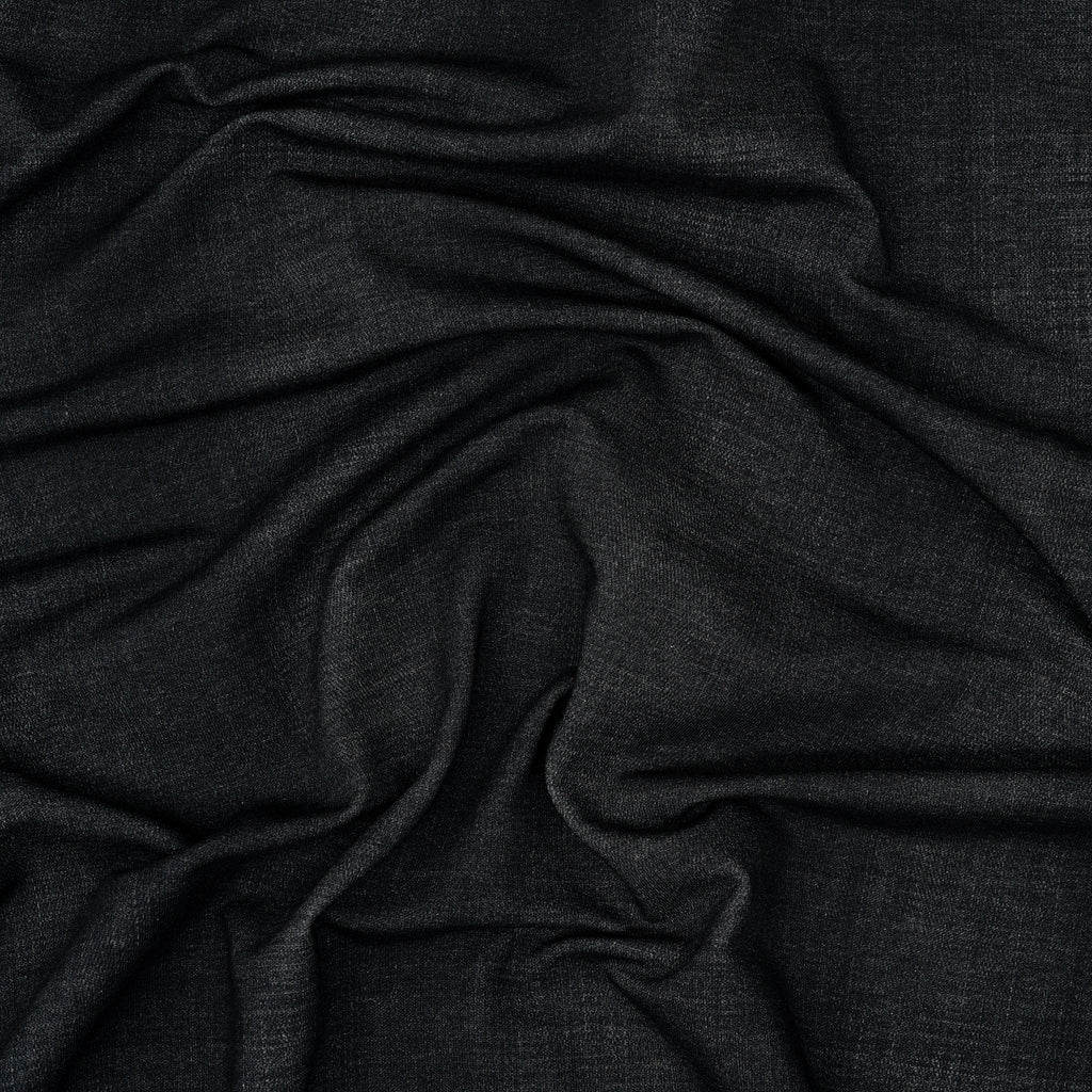 Bio French Terry Jeans-Optik Schwarz | Stoffwerk