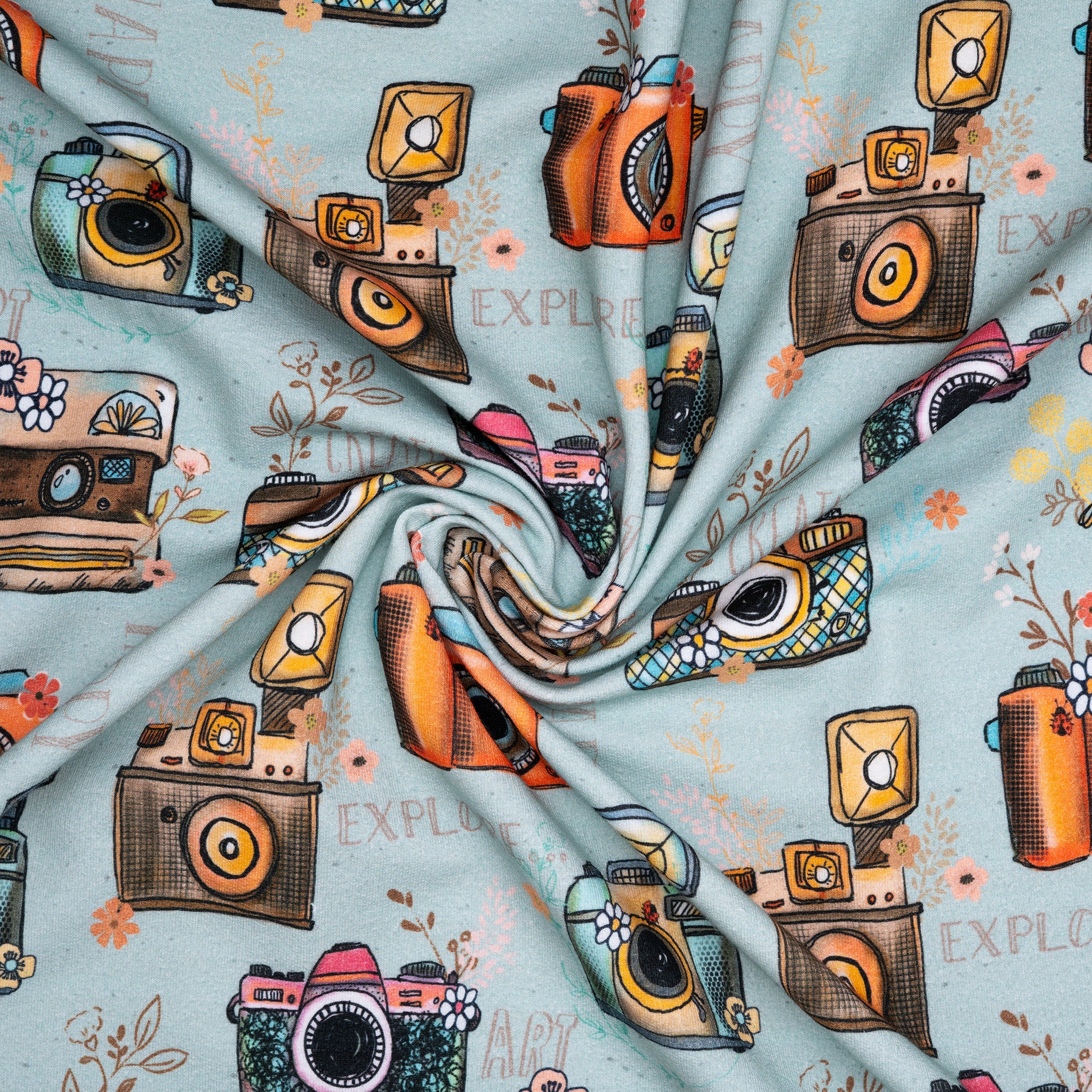 Bio French Terry Kameras Mint hell