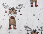 Bio French Terry Karl der Weihnachtselch