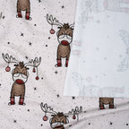 Bio French Terry Karl der Weihnachtselch