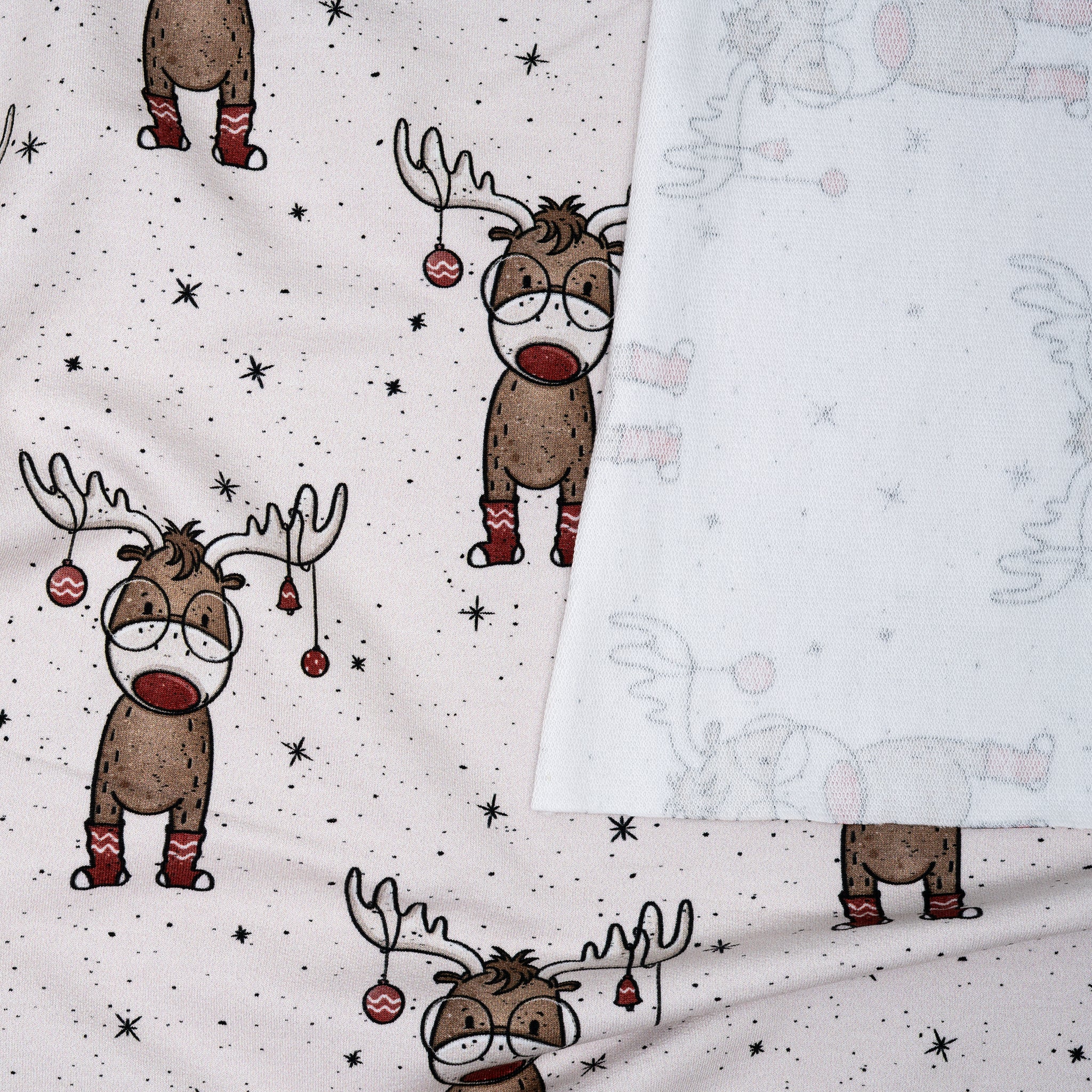 Bio French Terry Karl der Weihnachtselch