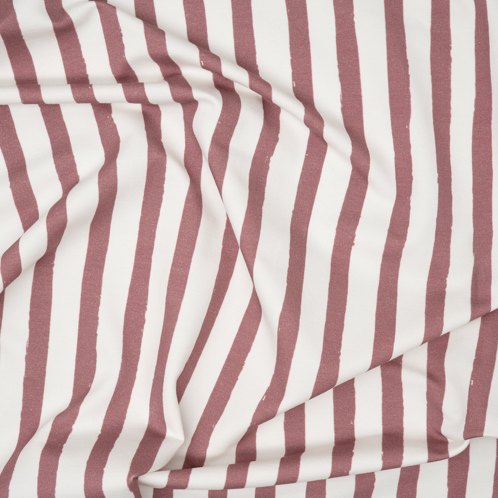 Bio French Terry Mauve Streifen