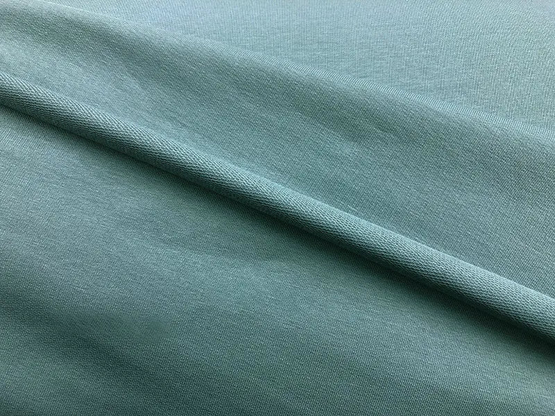 Bio French Terry rauchblau grau