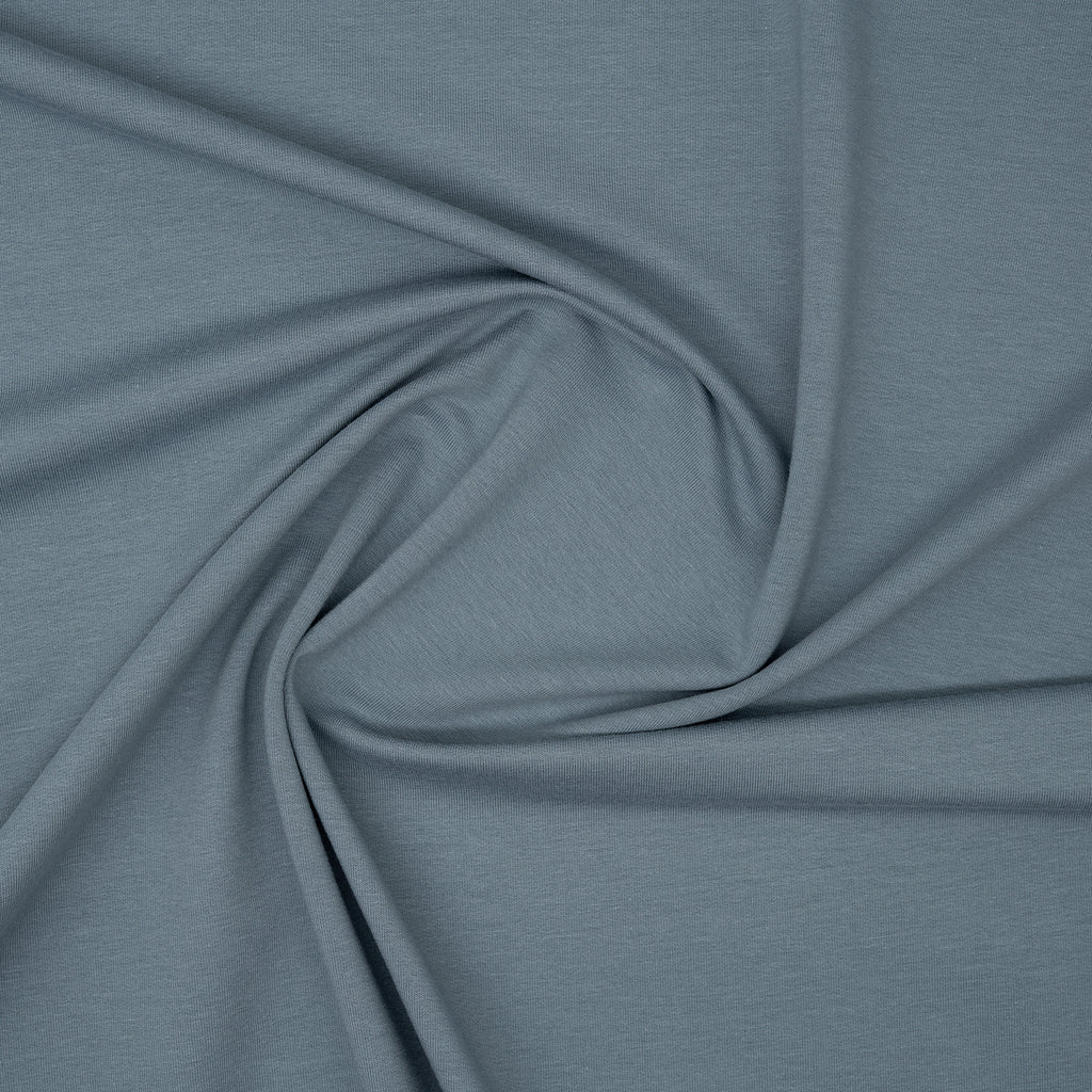 Bio French Terry Rauchblau Grau