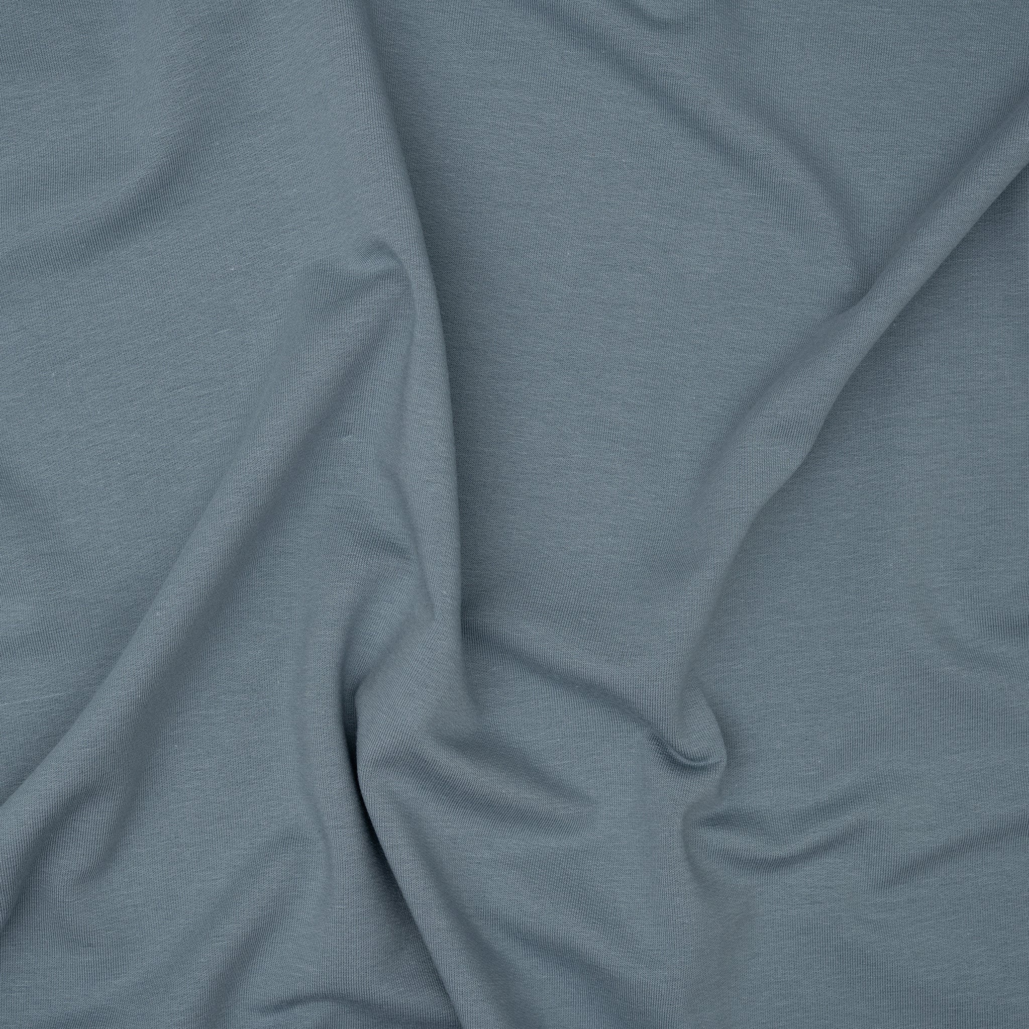 Bio French Terry Rauchblau Grau