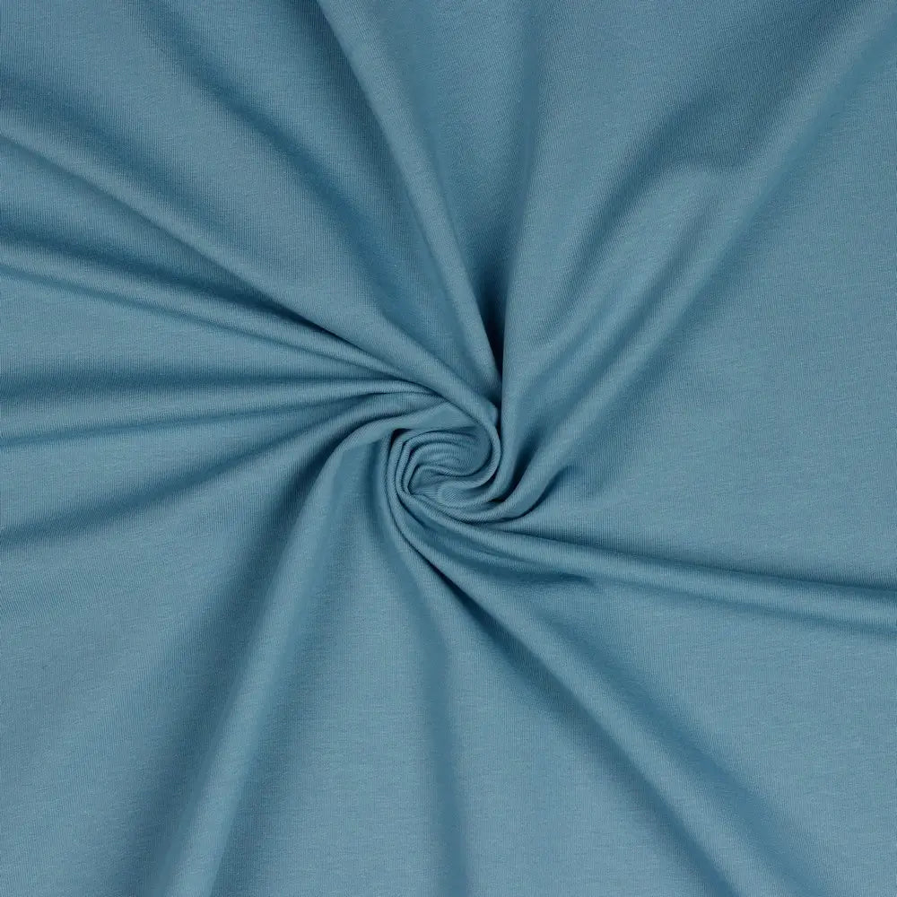 Bio French Terry rauchiges hellblau