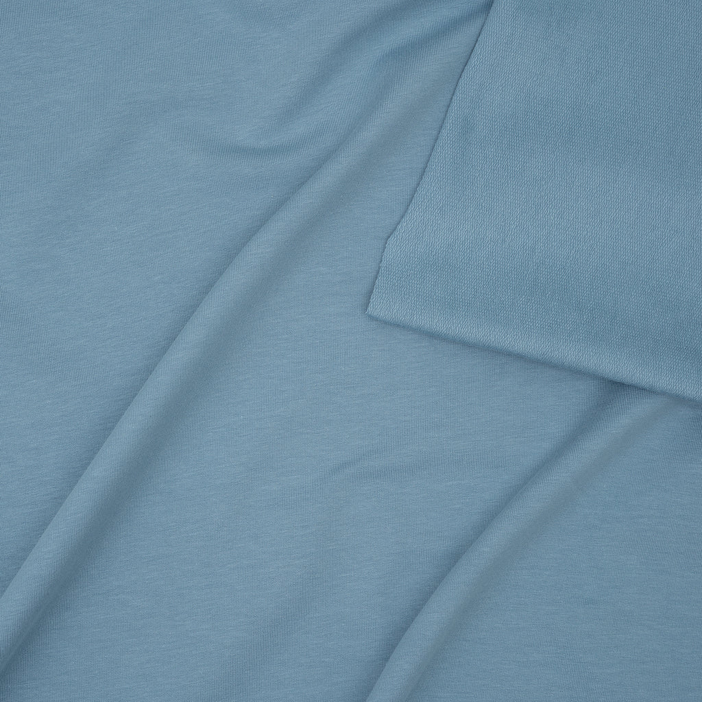 Bio French Terry Rauchiges Hellblau | Stoffwerk