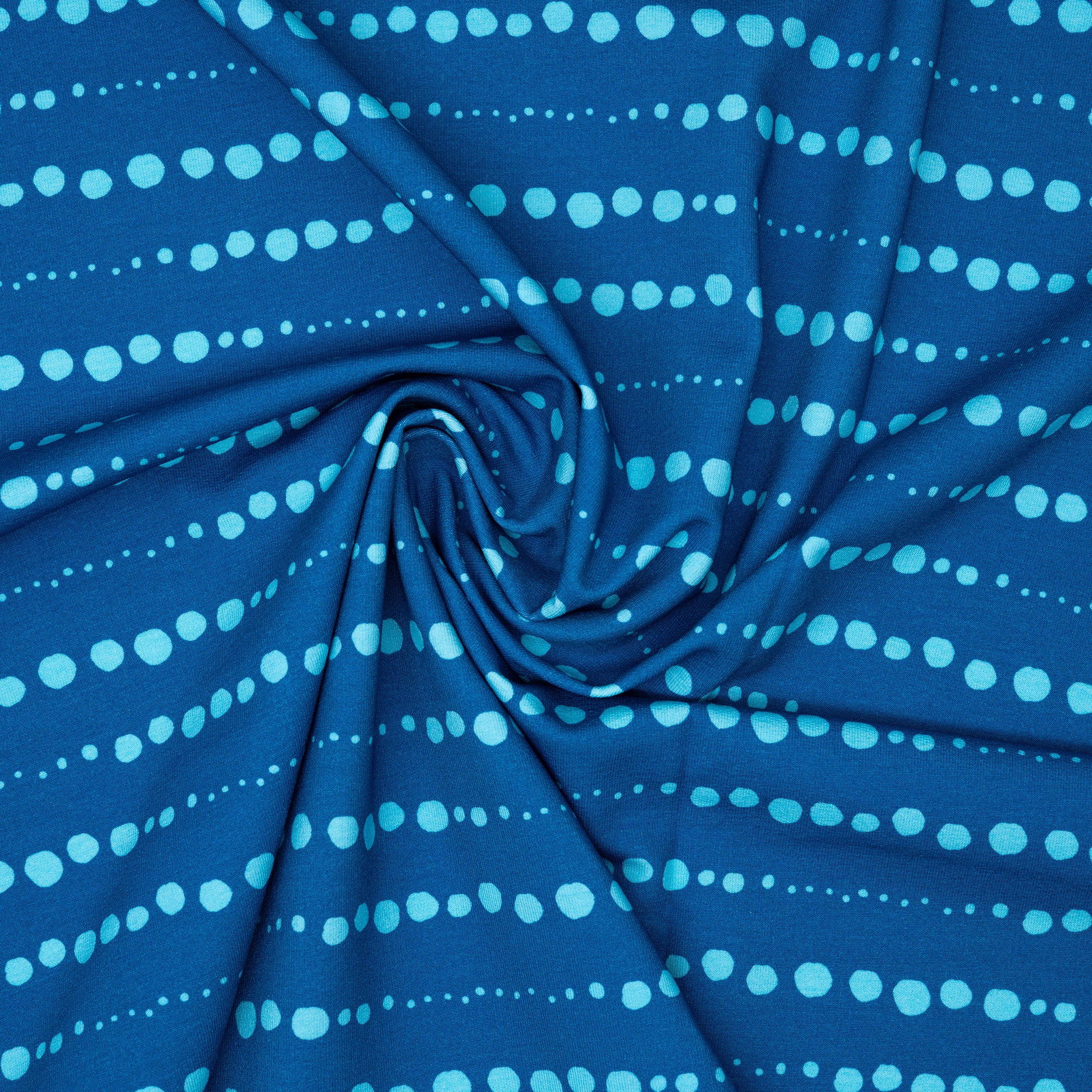 Bio French Terry Schneekugelei Blau