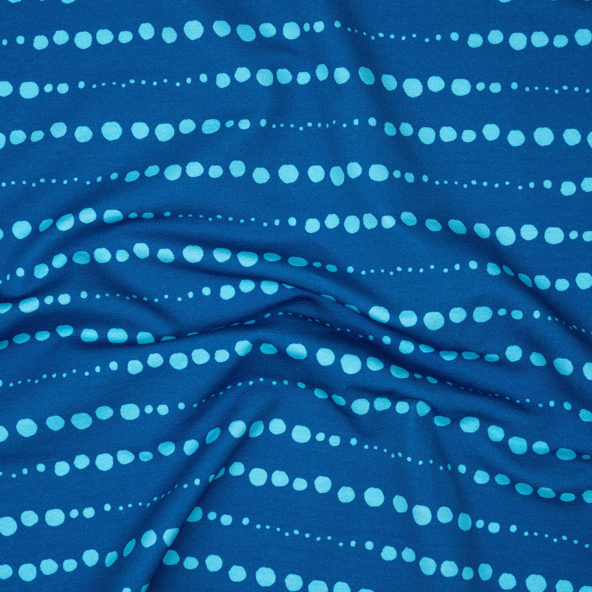 Bio French Terry Schneekugelei Blau