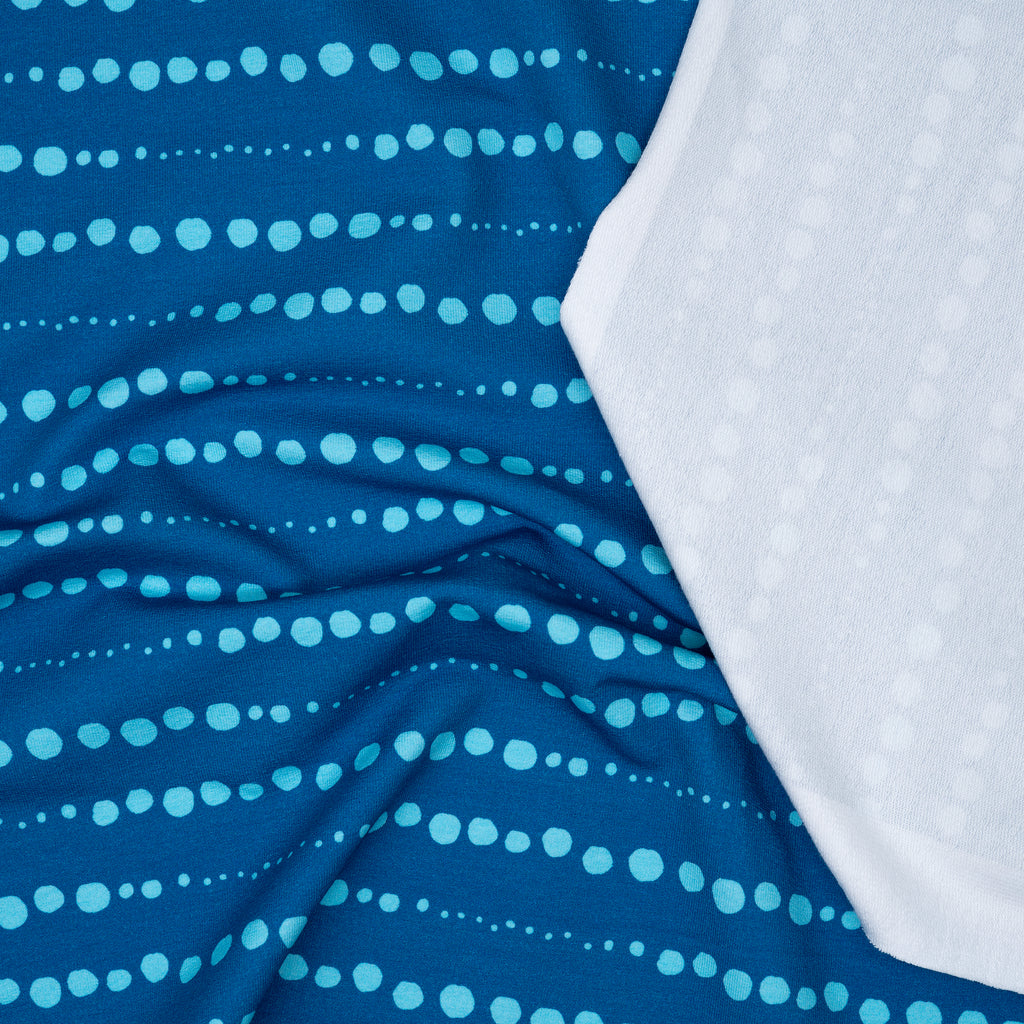 Bio French Terry Schneekugelei Blau