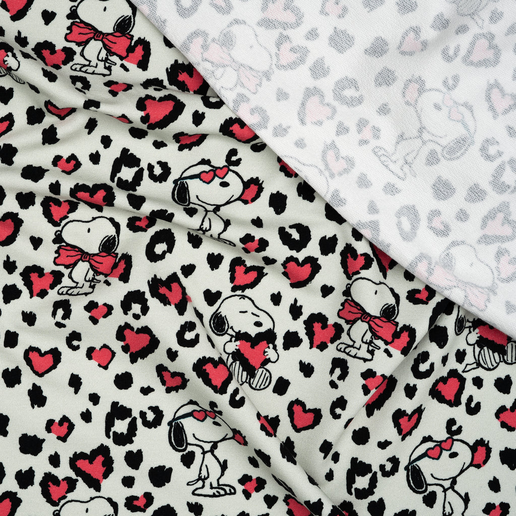Bio French Terry Snoopy Leo-Verliebt | Stoffwerk