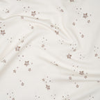 Bio French Terry Sternenhimmel Braun Grau Creme | Stoffwerk