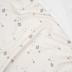 Bio French Terry Sternenhimmel Braun Grau Creme | Stoffwerk