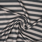 Bio French Terry Stripes Taupe Grau Dots