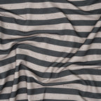 Bio French Terry Stripes Taupe Grau Dots