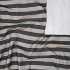 Bio French Terry Stripes Taupe Grau Dots