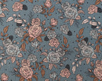 Bio French Terry Vintage Rose Dots