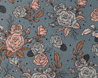 Bio French Terry Vintage Rose Dots