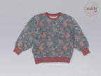 Bio French Terry Vintage Rose Dots