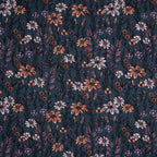 Bio French Terry Wild Flowers Petrol