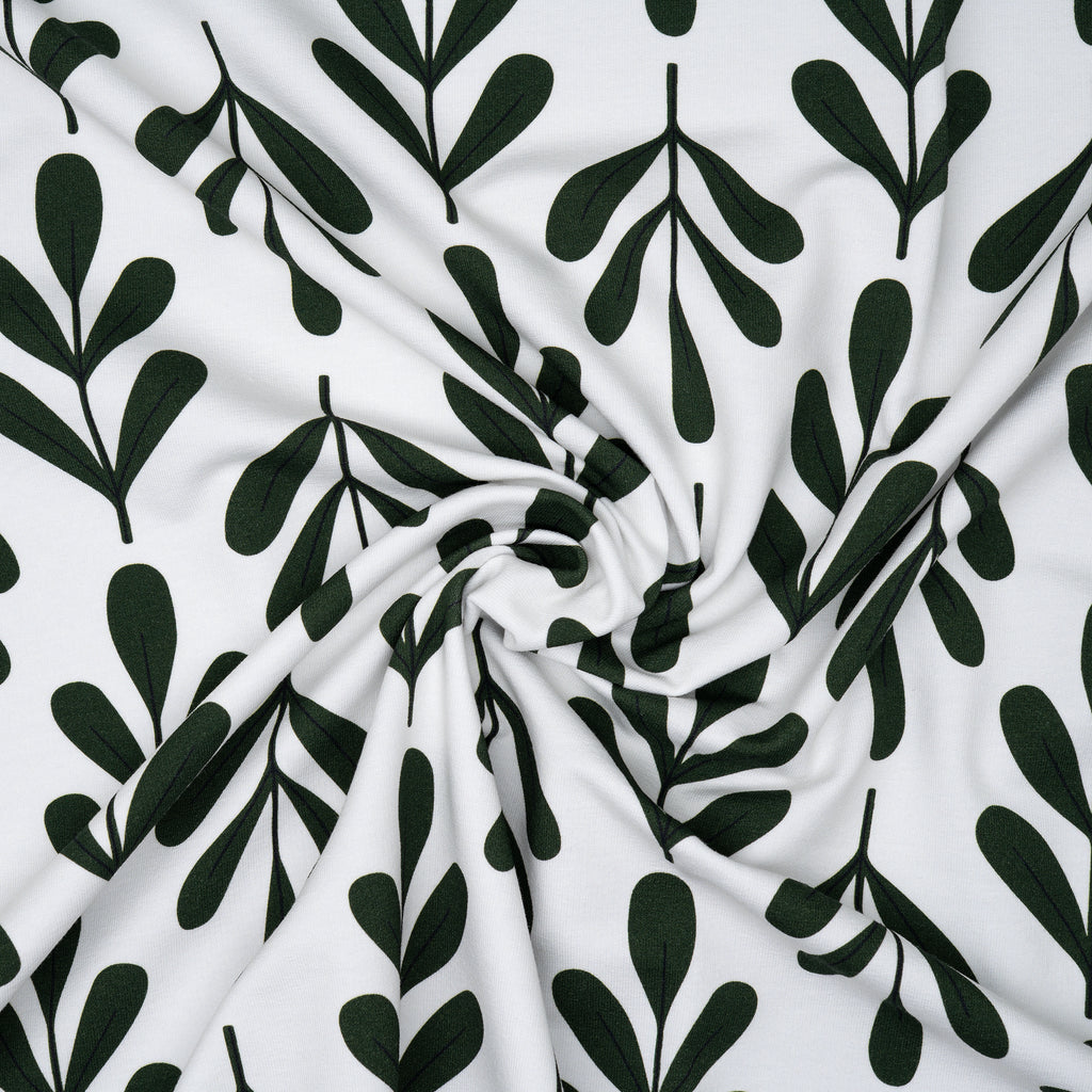 Bio French Terry Zweig Dünkelgrün