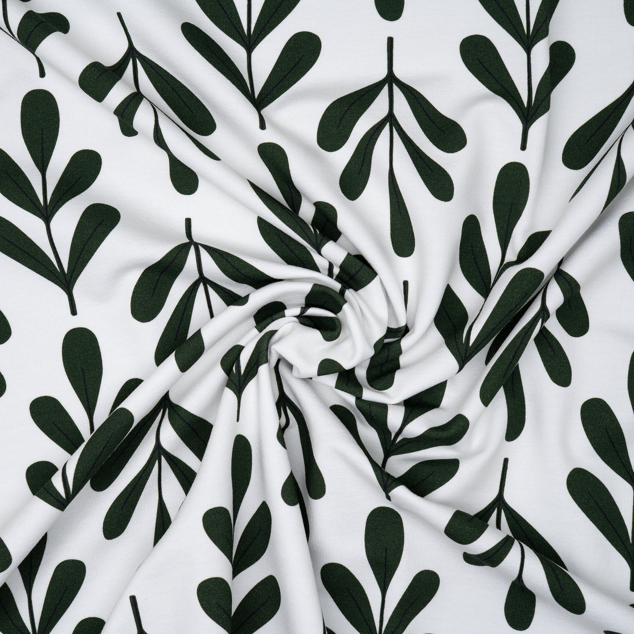 Bio French Terry Zweig Dünkelgrün